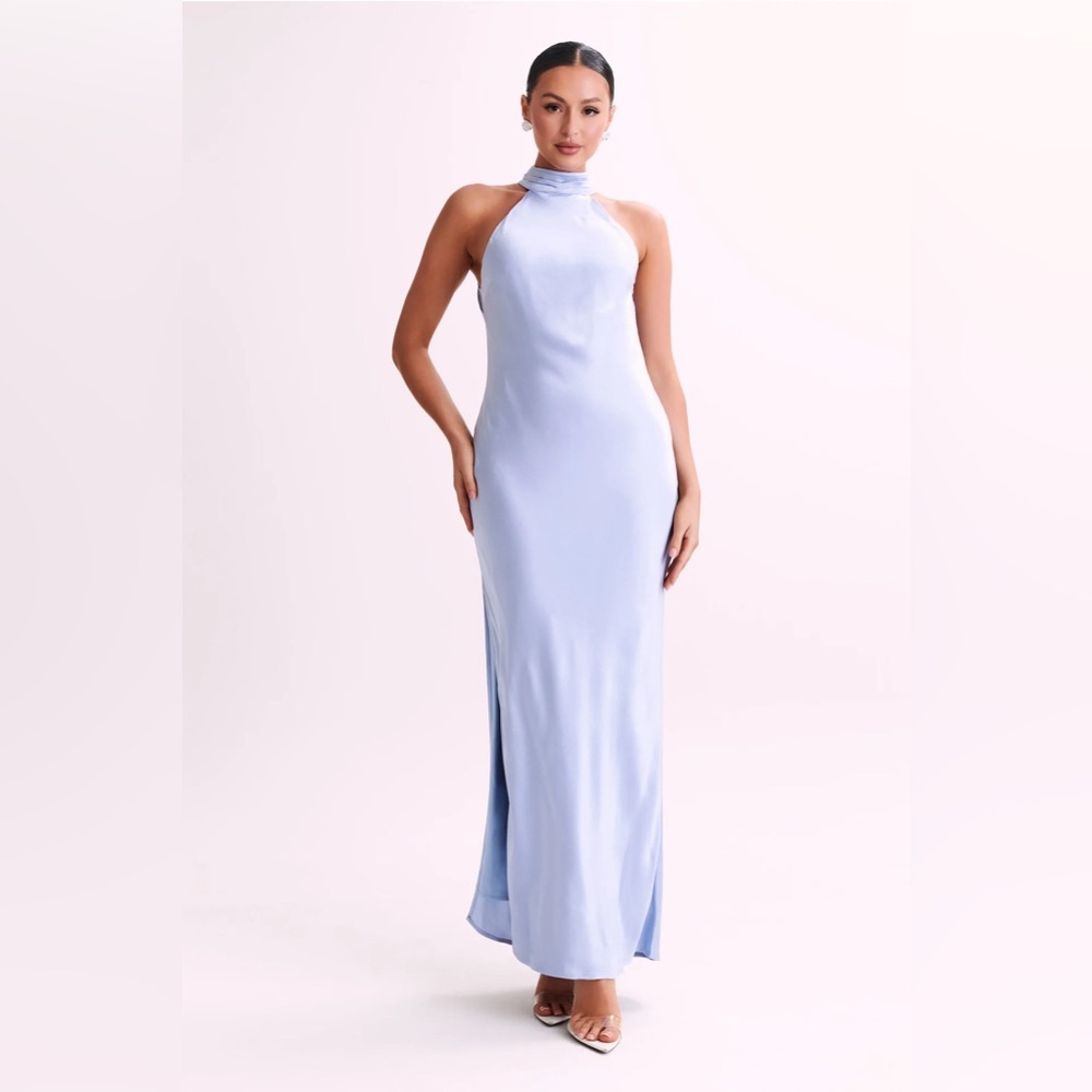 Meshki Claire Ice Blue maxi dress